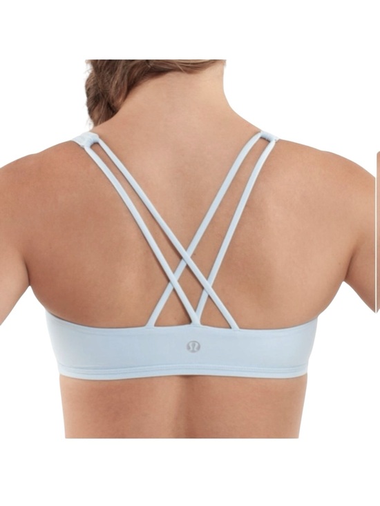 lululemon athletica Other - Lululemon Free to Be Sports Bra Strappy Light Blue Yoga Active Women's Sz 6
